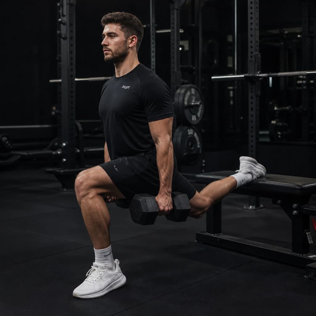 Bulgarian Split Squats: Ausführung der Übung