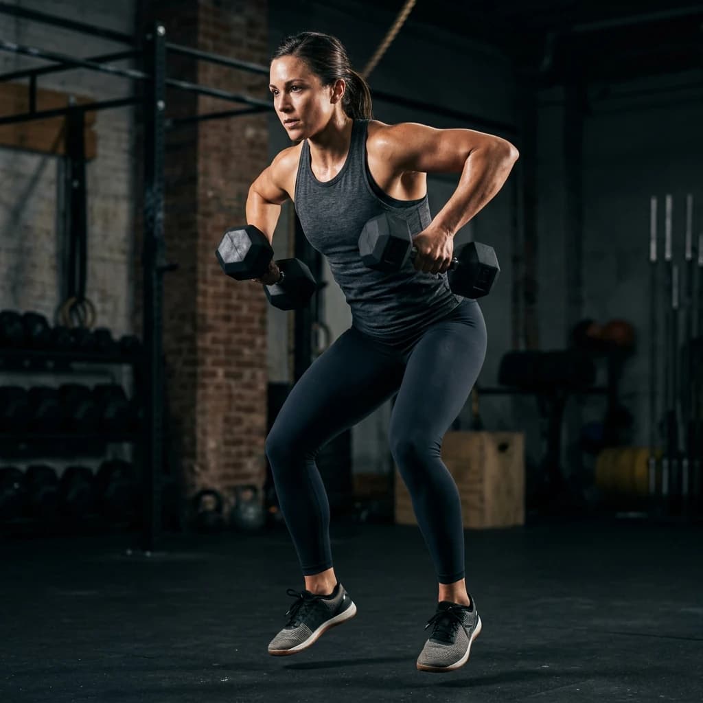 Dumbbell Devil Press exercise demonstration