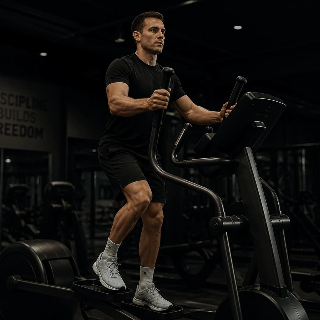 Crosstrainer: Ausführung der Übung