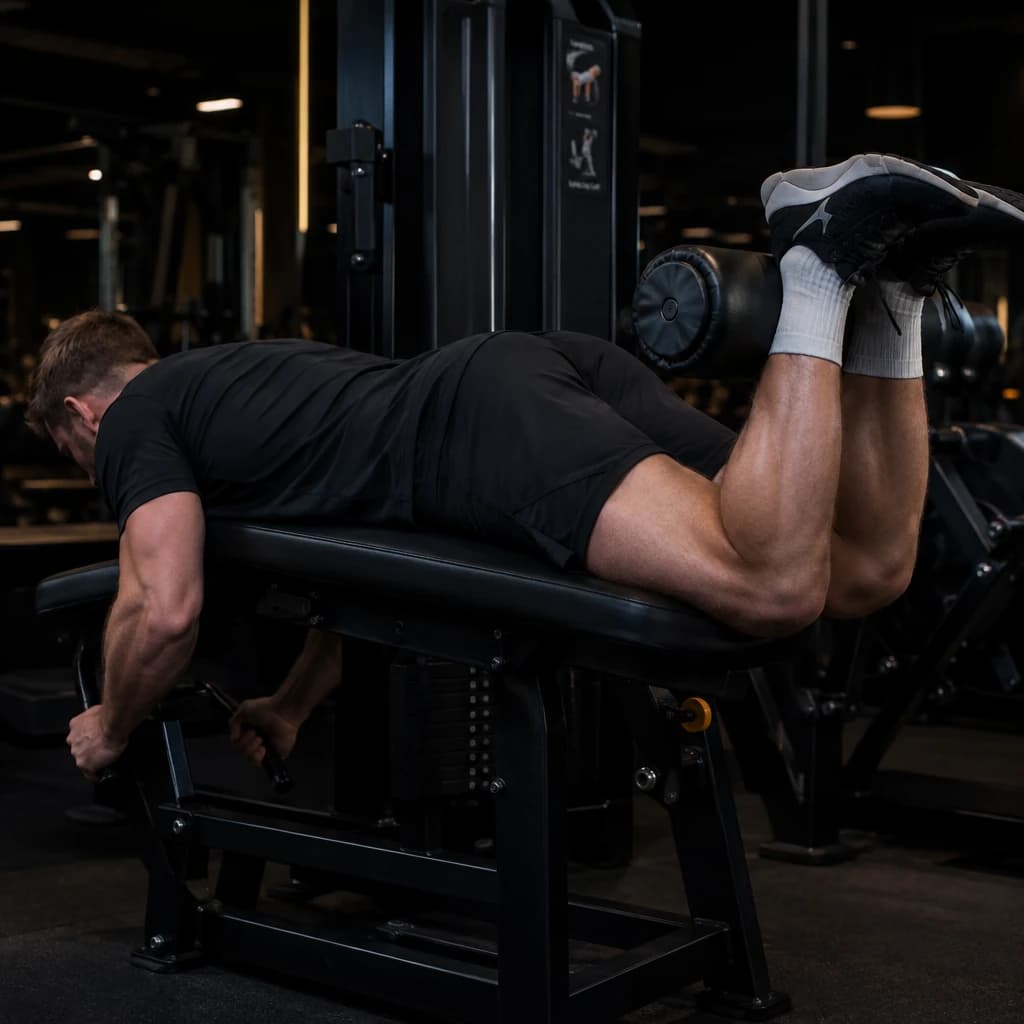 Lying Leg Curl exercise demonstration