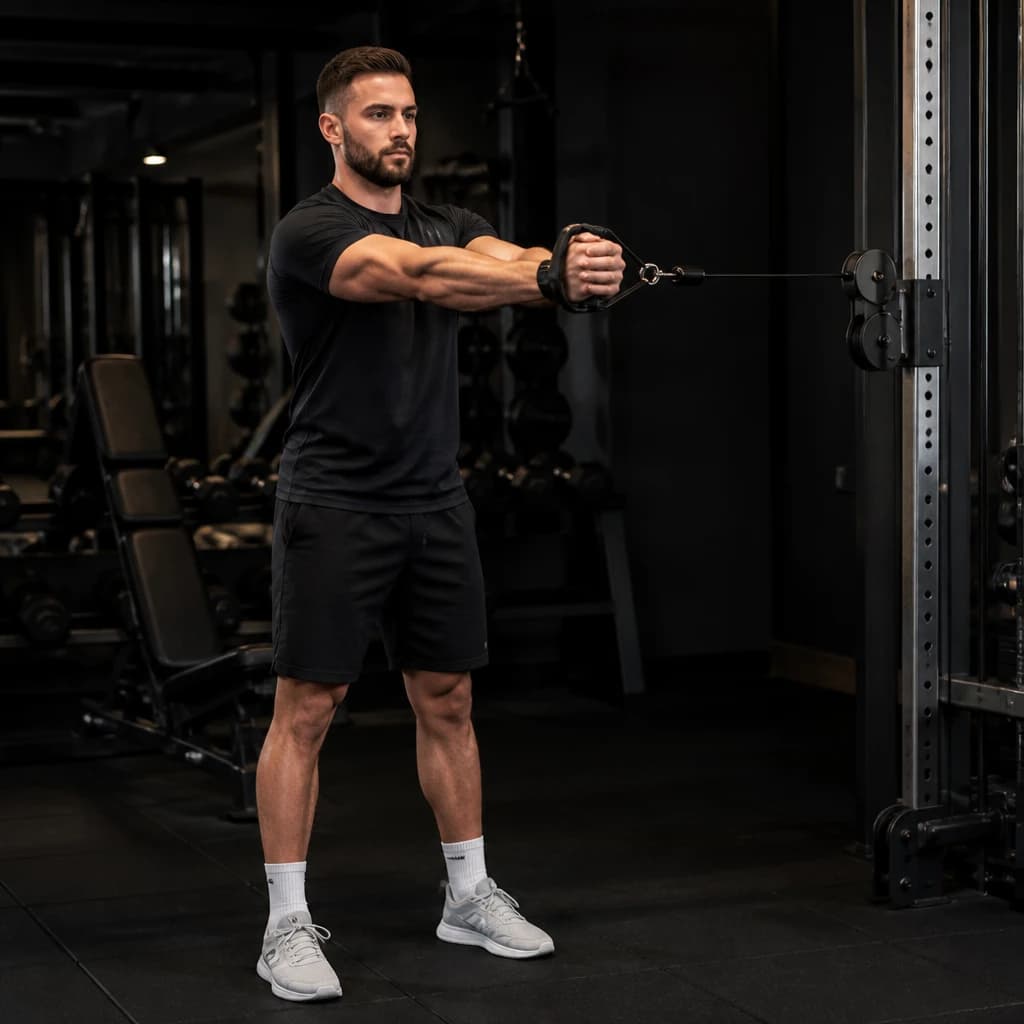 Pallof Press: Ausführung der Übung