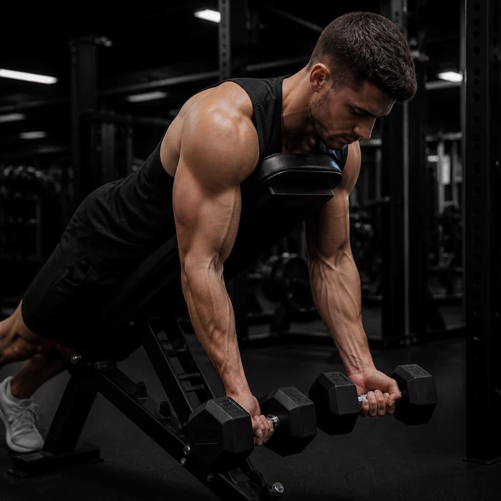 Spider Curls mit Kurzhanteln: Ausführung der Übung