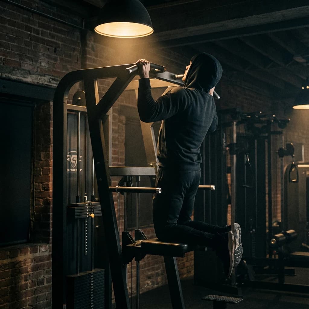 Assisted Pull-up Machine exercise demonstration