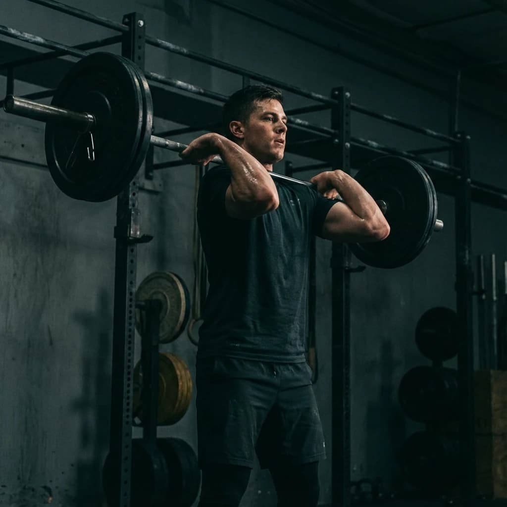 Clean and Press exercise demonstration