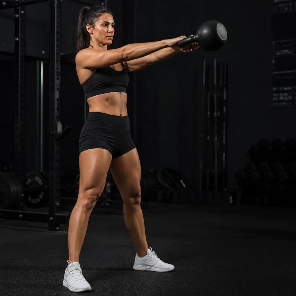 Kettlebell-heilautus – havainnekuva liikkeen suorituksesta