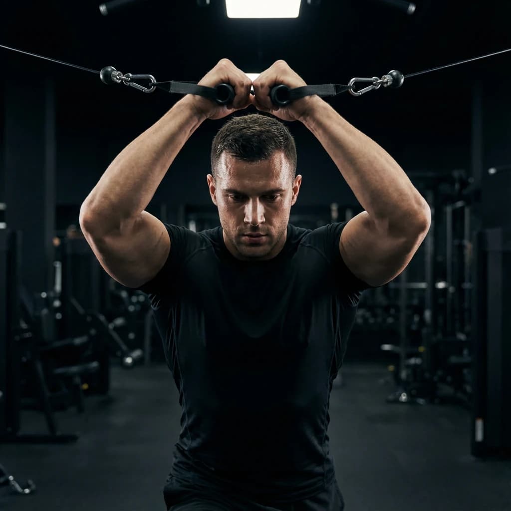 Low-to-High Cable Fly exercise demonstration