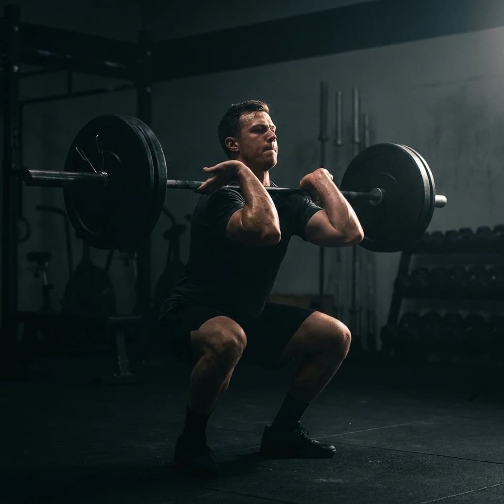 Power Clean exercise demonstration