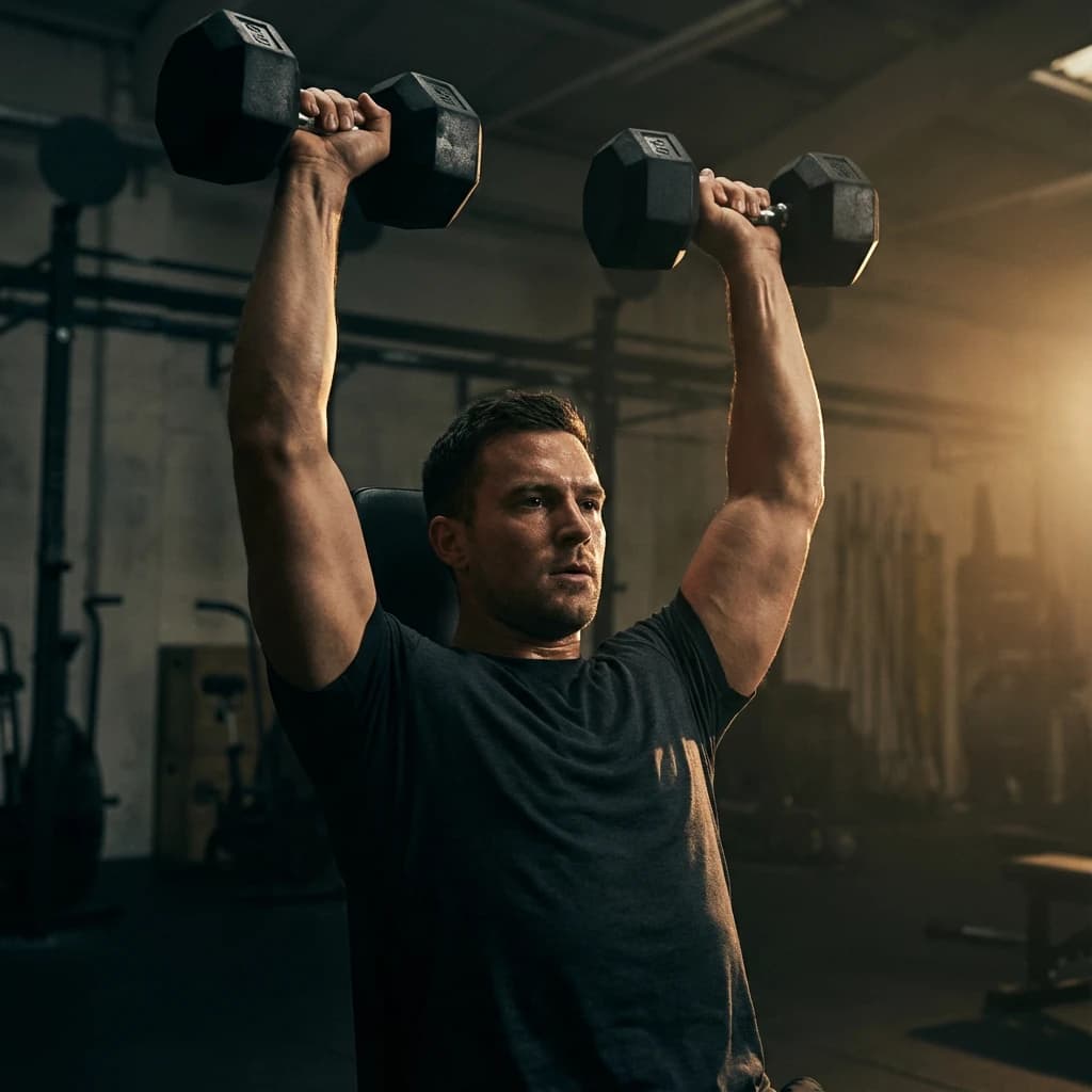 Dumbbell Shoulder Press exercise demonstration
