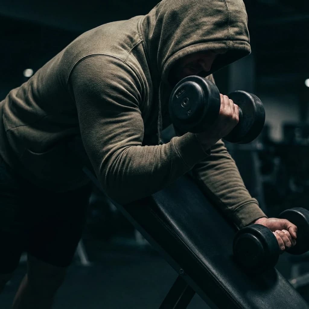 Dumbbell Spider Curls exercise demonstration