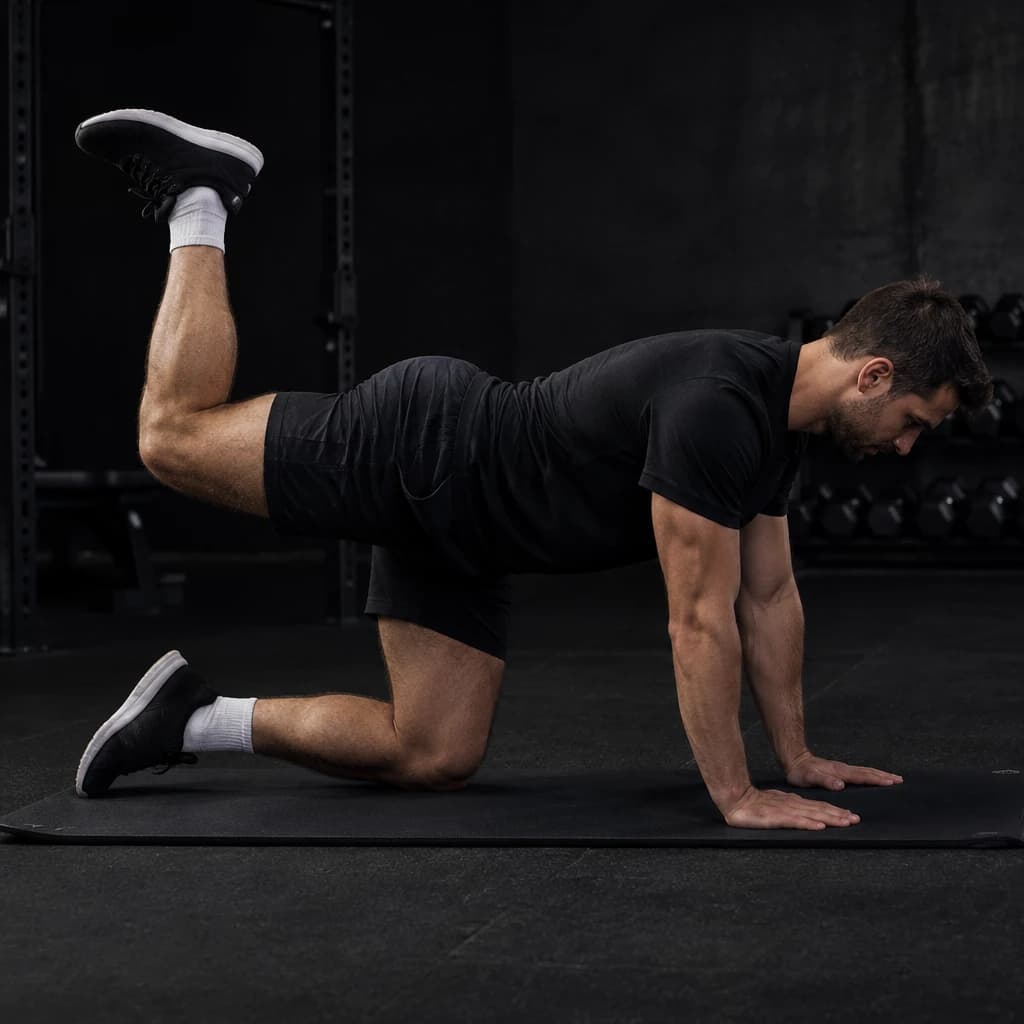 Quadruped Hip Extension exercise demonstration