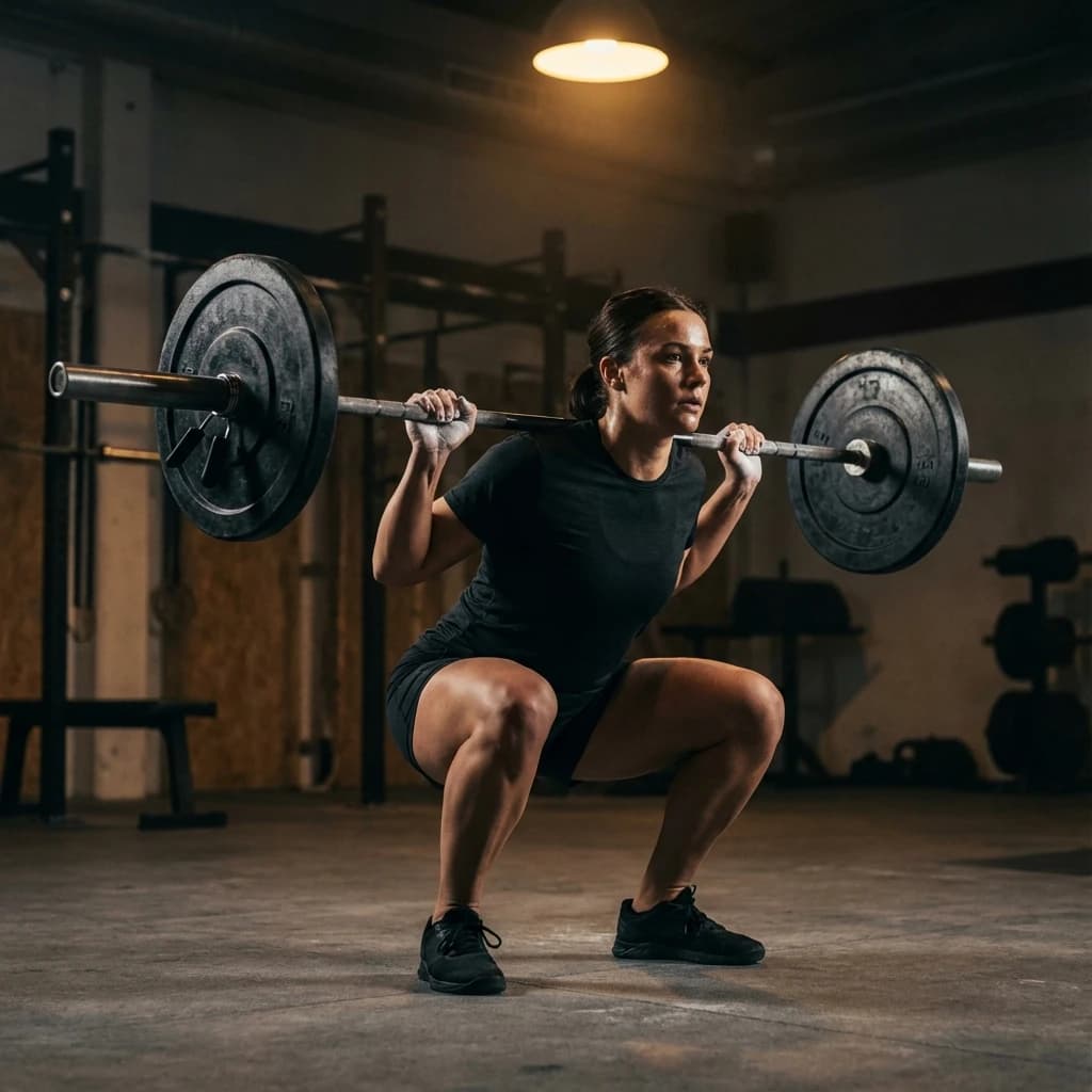 Barbell Squat exercise demonstration