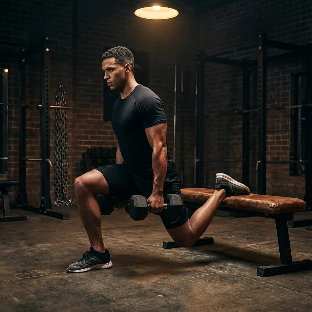 Bulgarian Split Squat exercise demonstration
