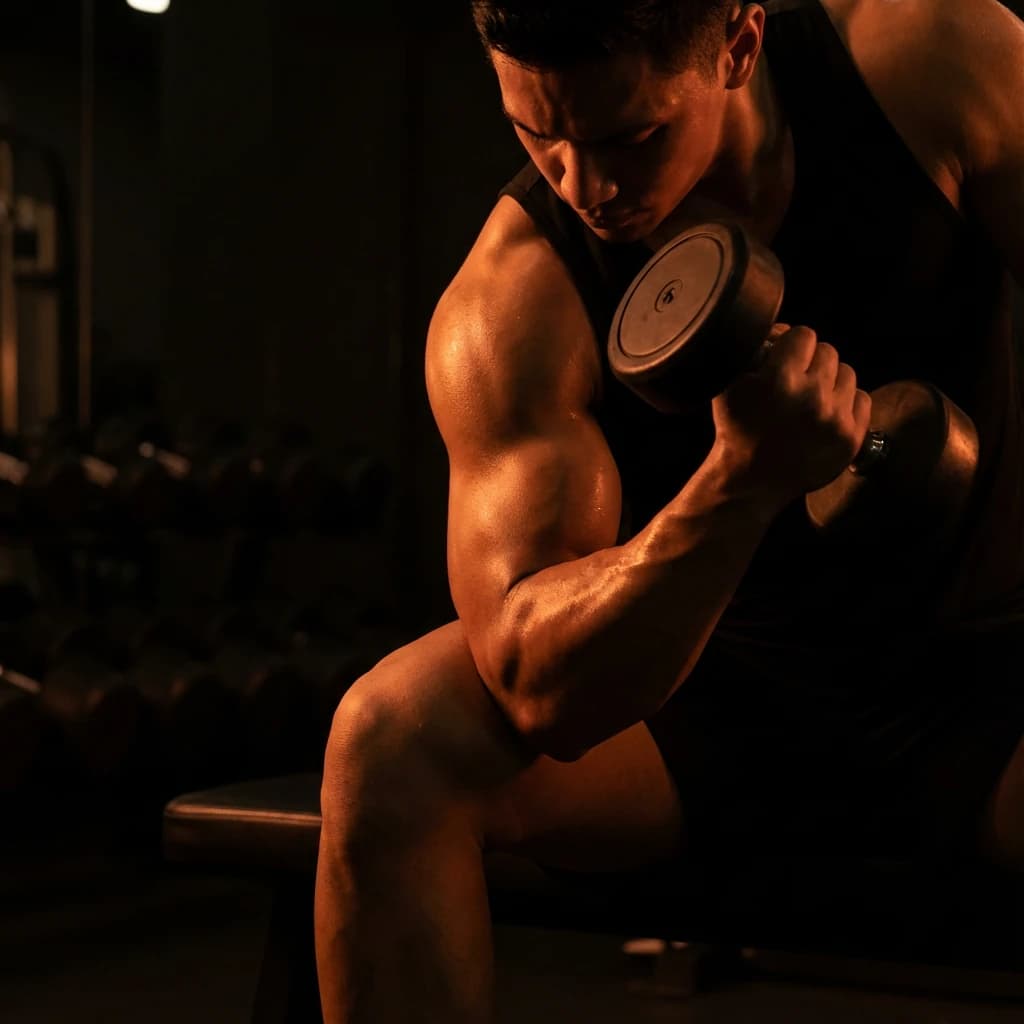 Concentration Curls exercise demonstration