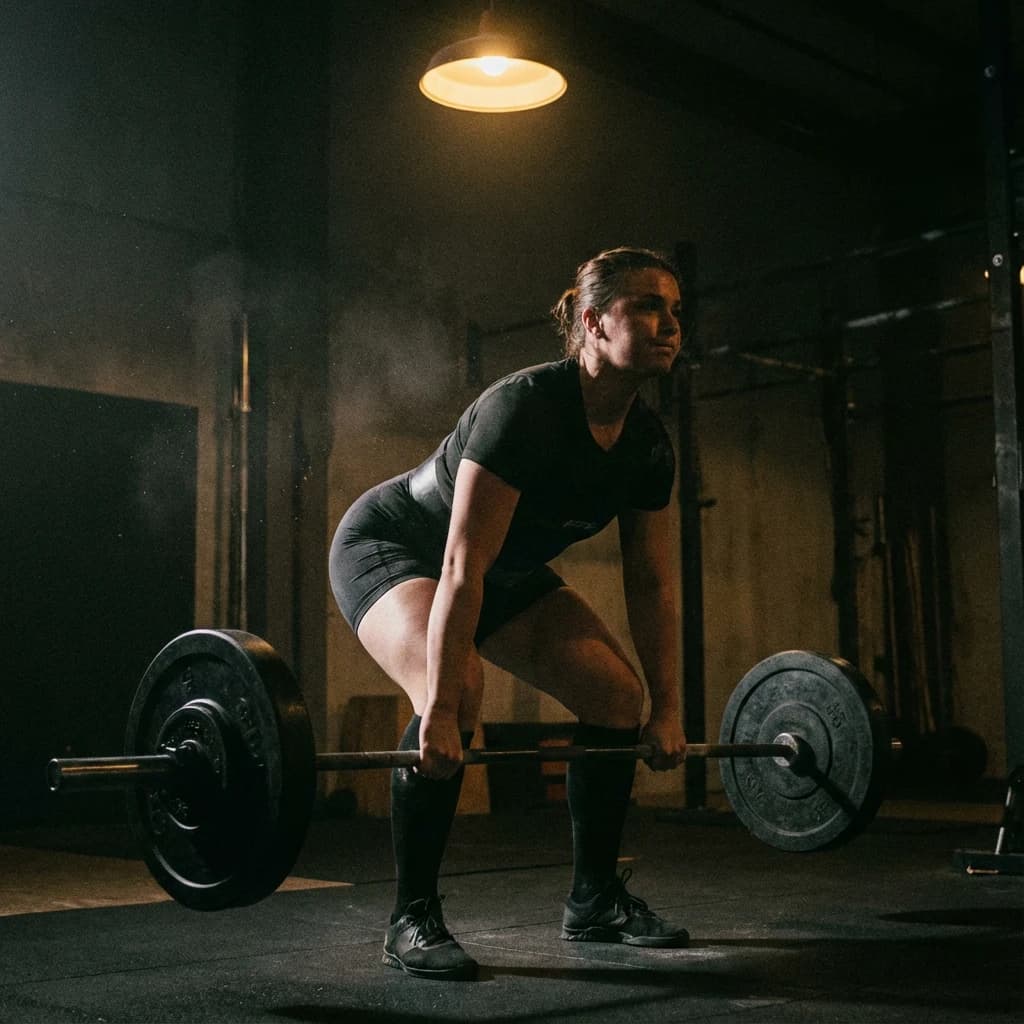 Deadlift exercise demonstration