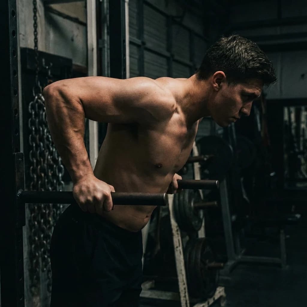 Dips exercise demonstration