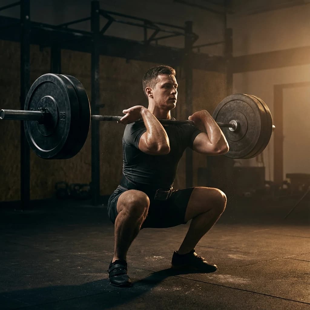 Front Squat exercise demonstration