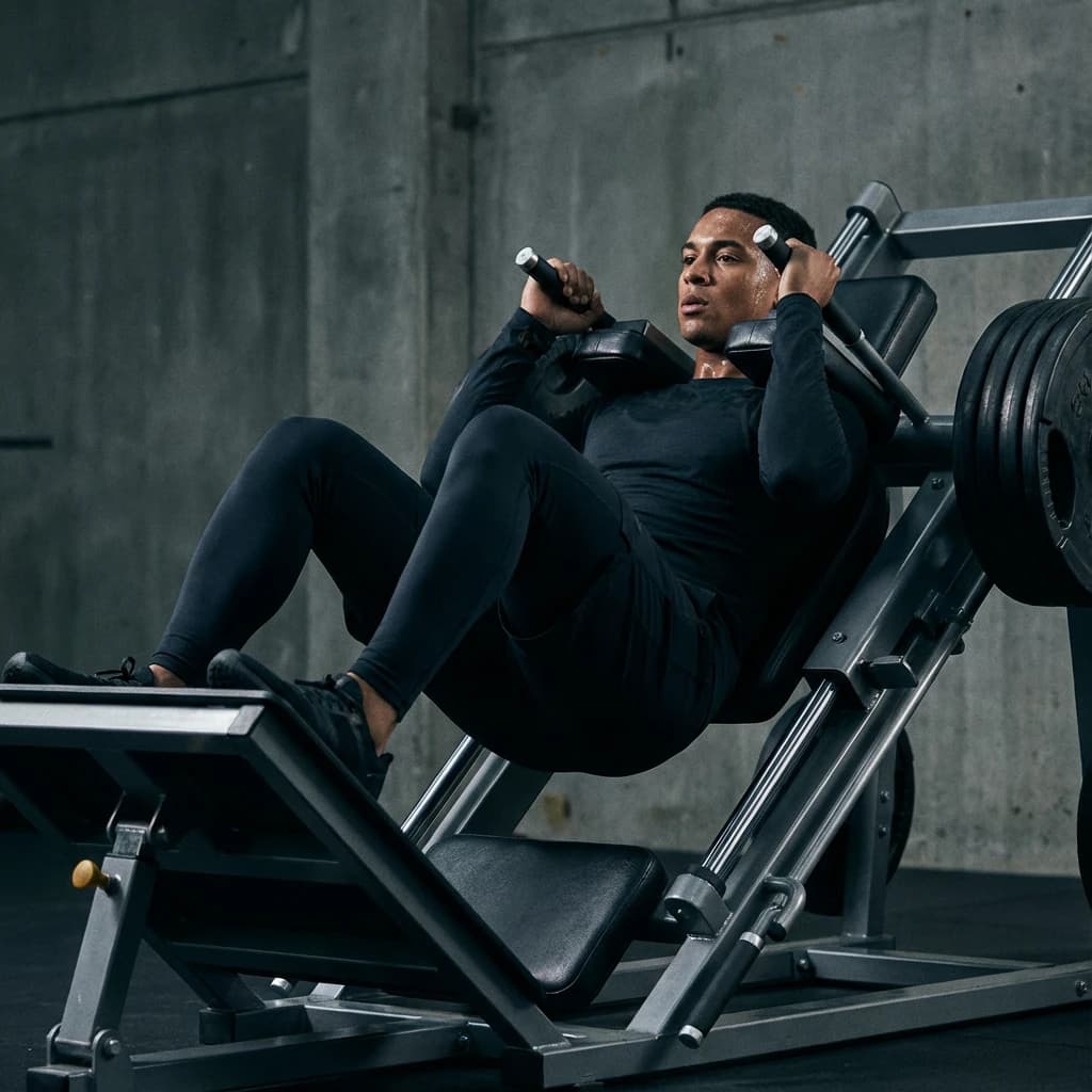 Hack Squat exercise demonstration