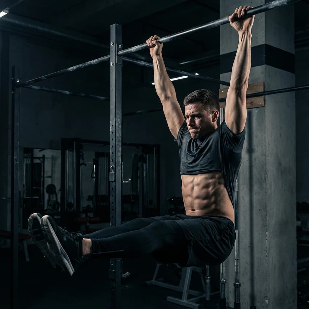 Hanging Leg Raises exercise demonstration