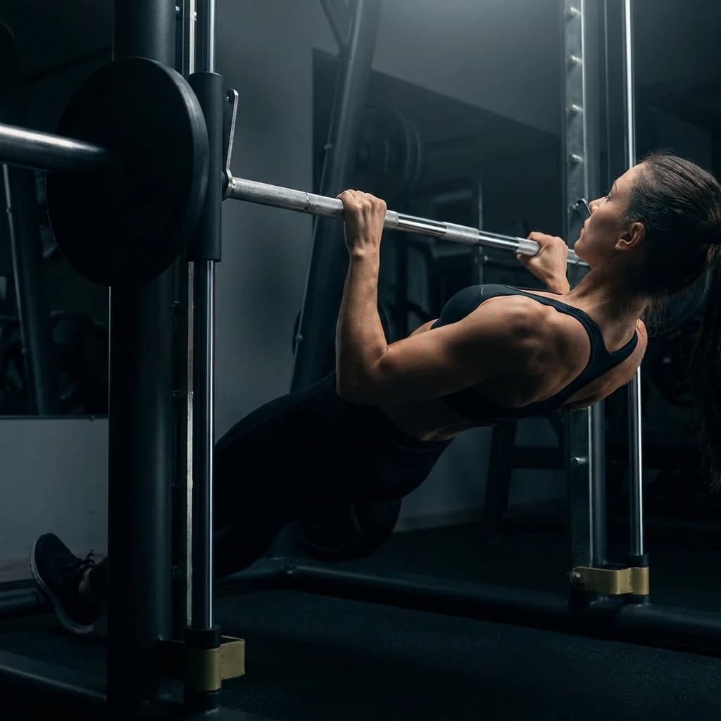 Inverted Row exercise demonstration