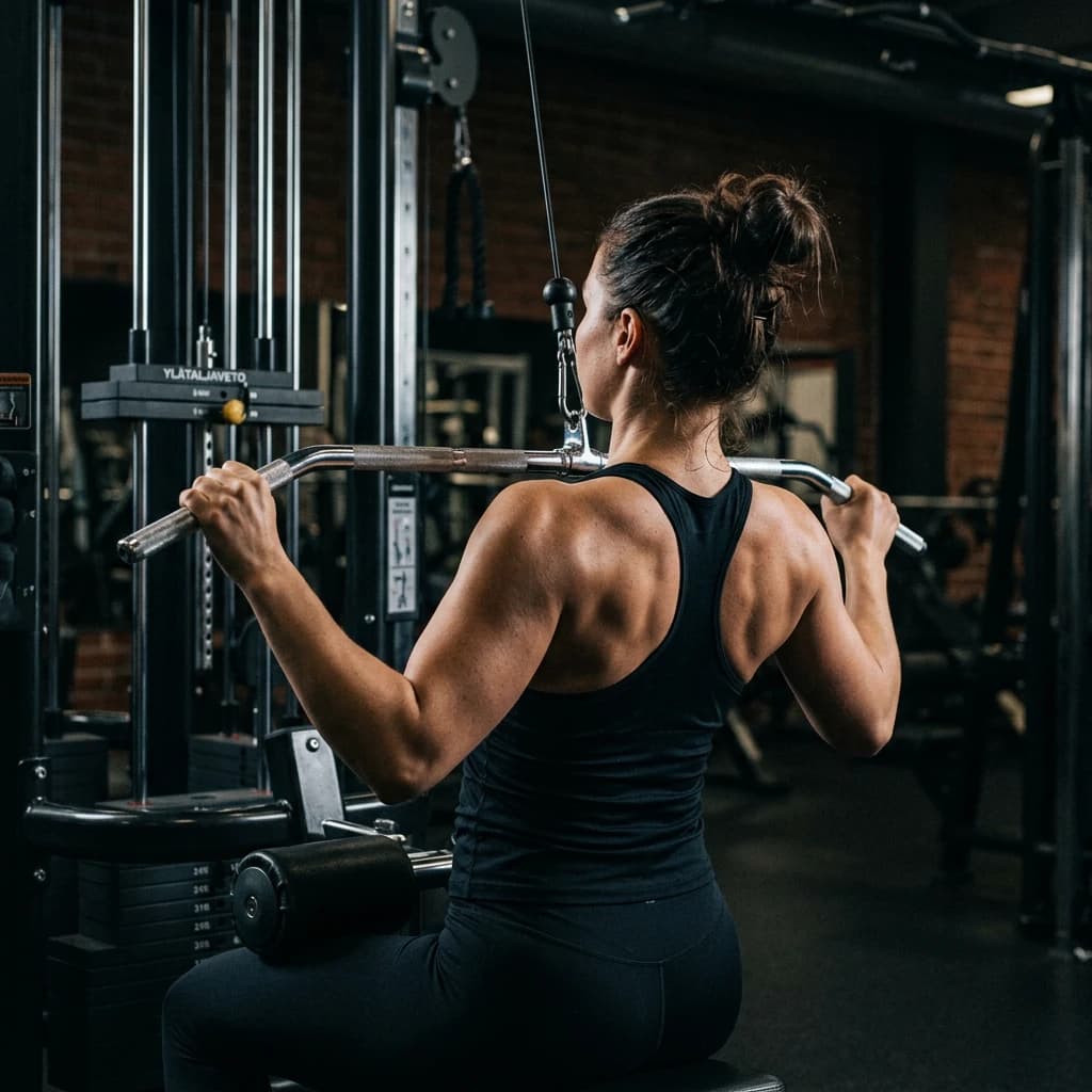 Lat Pulldown exercise demonstration