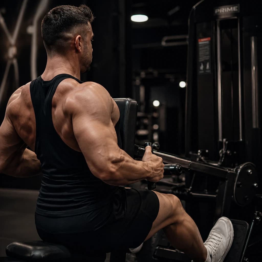 Low Row Machine exercise demonstration