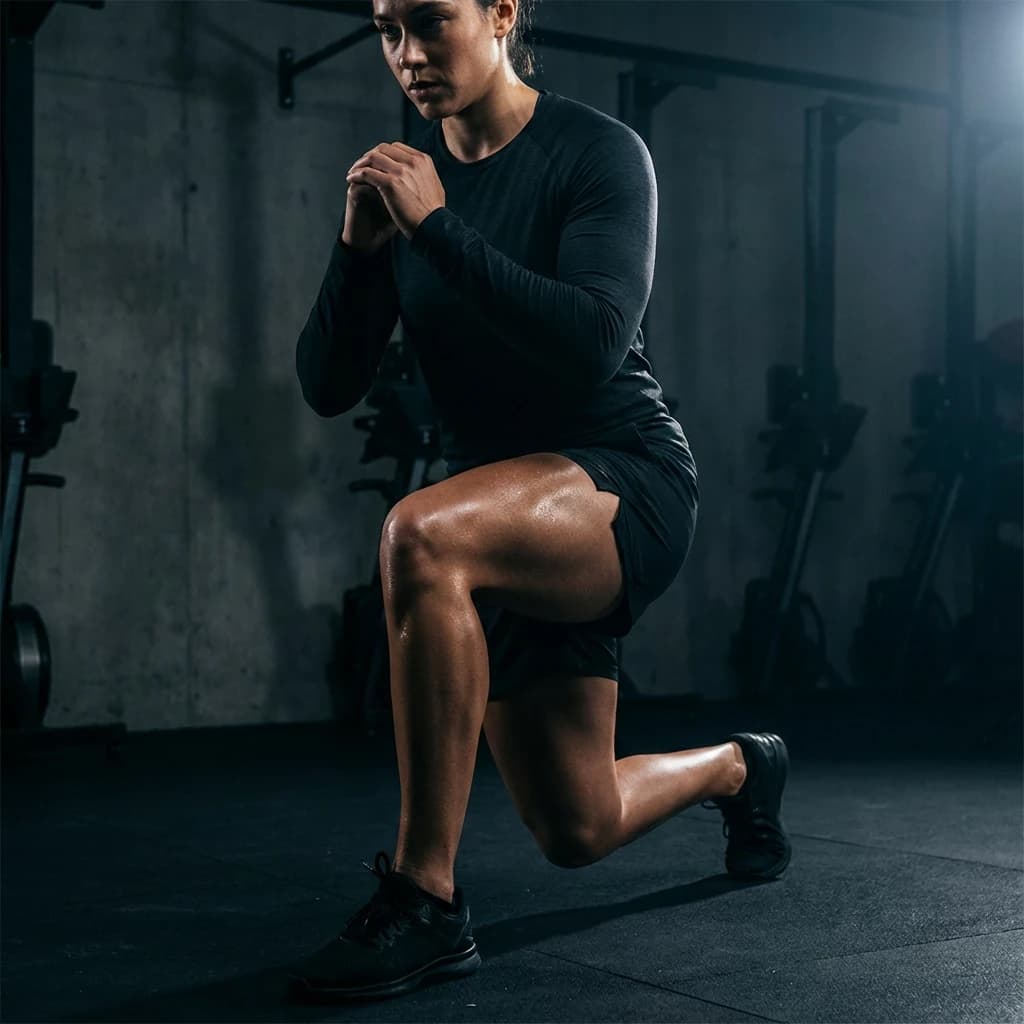 Lunges exercise demonstration