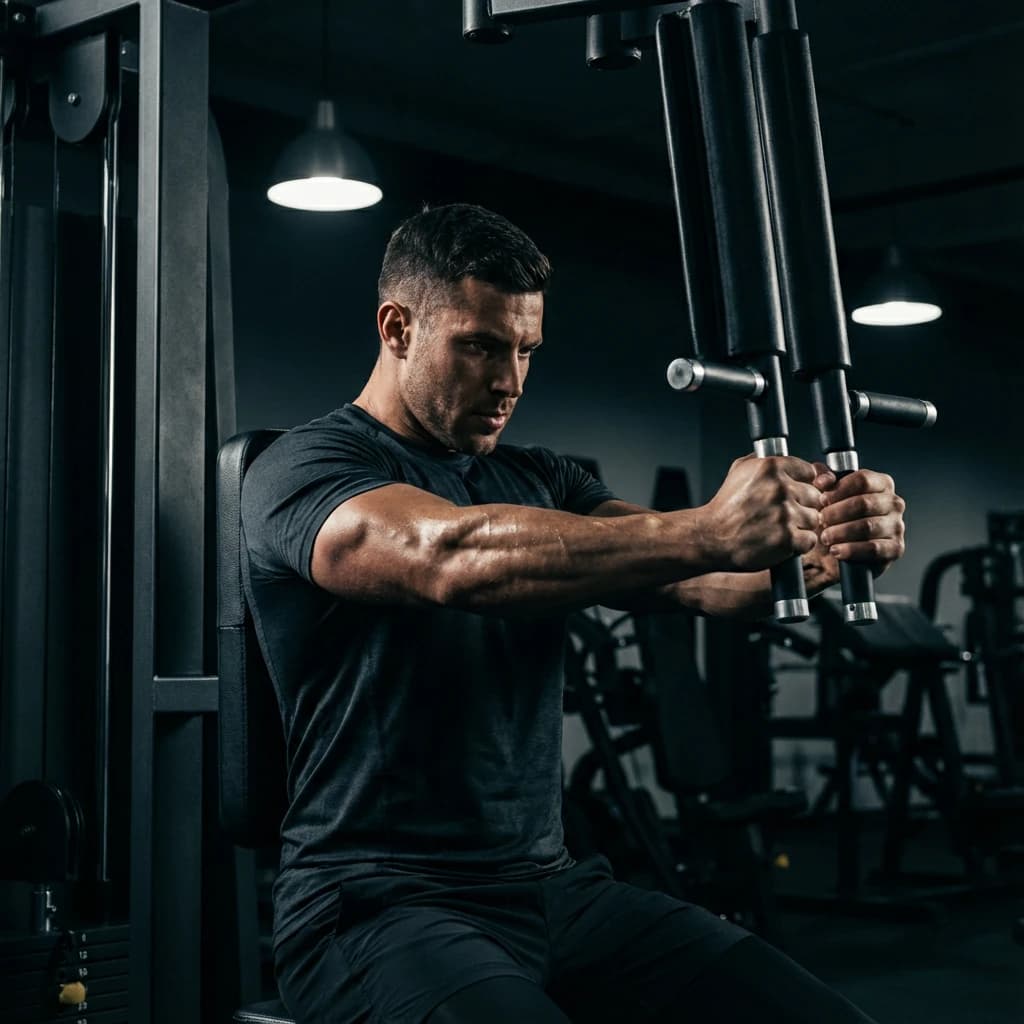 Pec Deck exercise demonstration