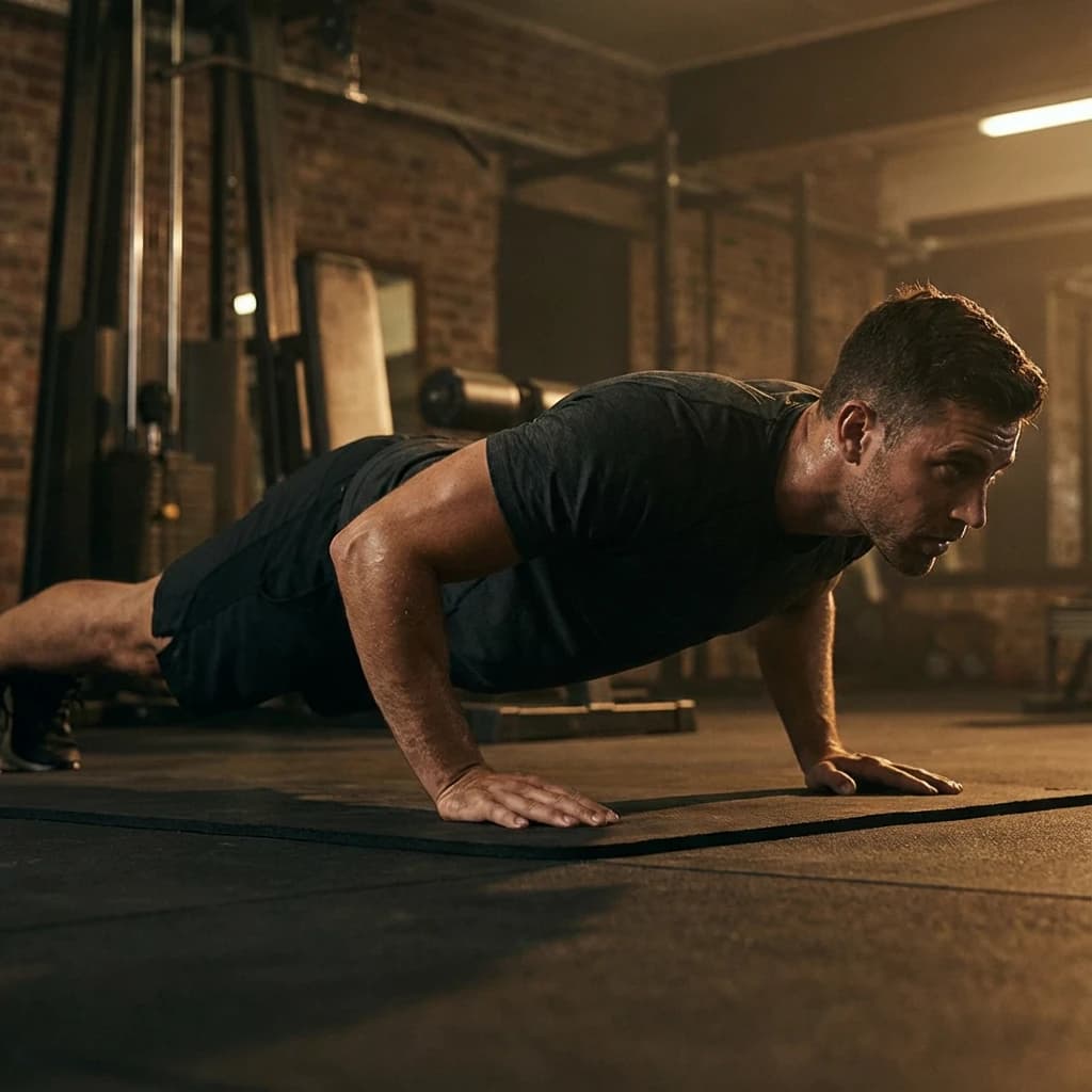 Push-ups exercise demonstration