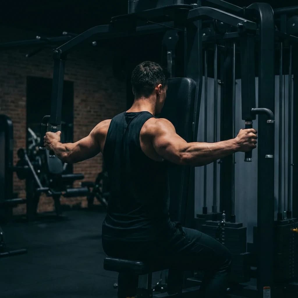 Reverse Pec Deck exercise demonstration
