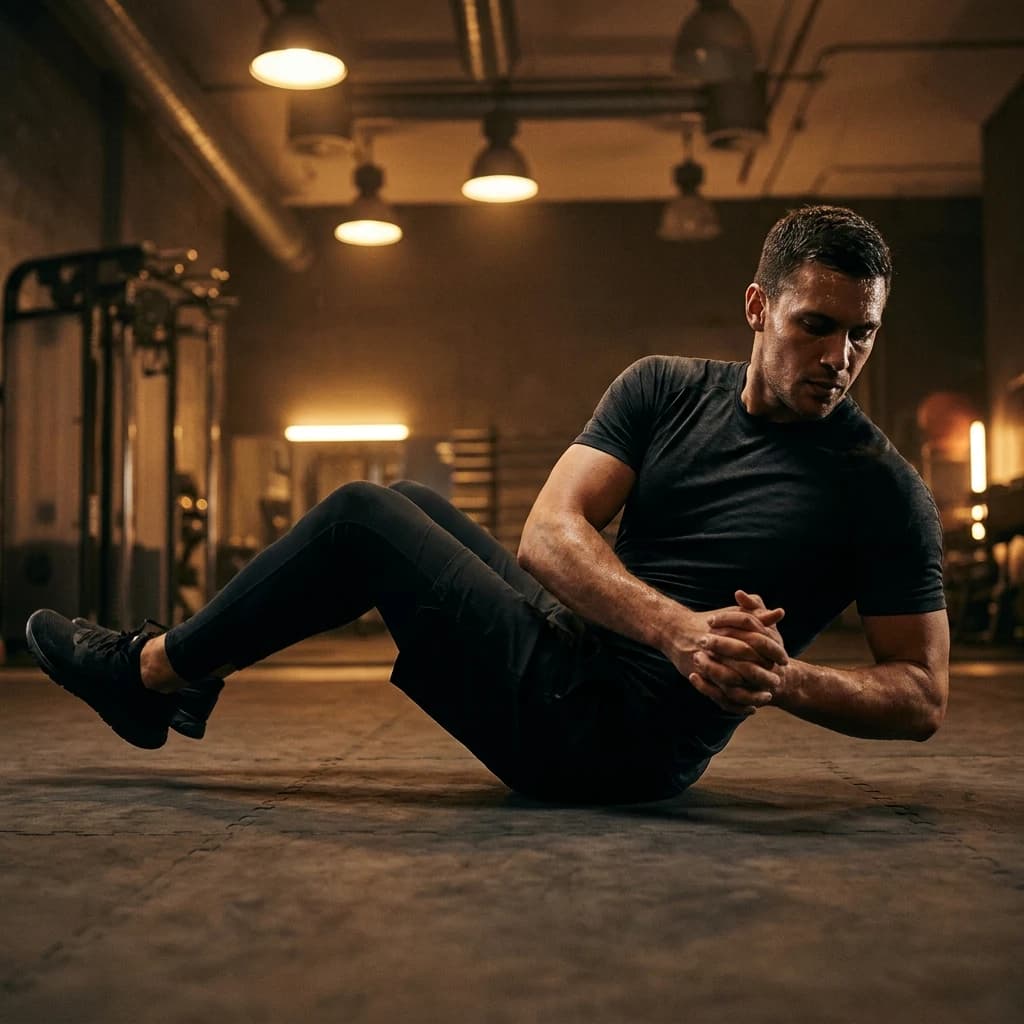 Russian Twists exercise demonstration