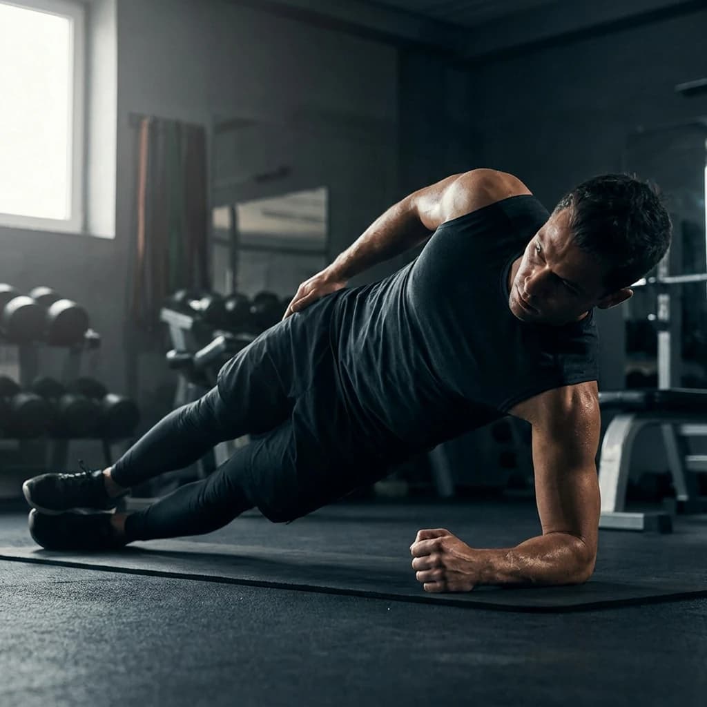 Side Plank exercise demonstration