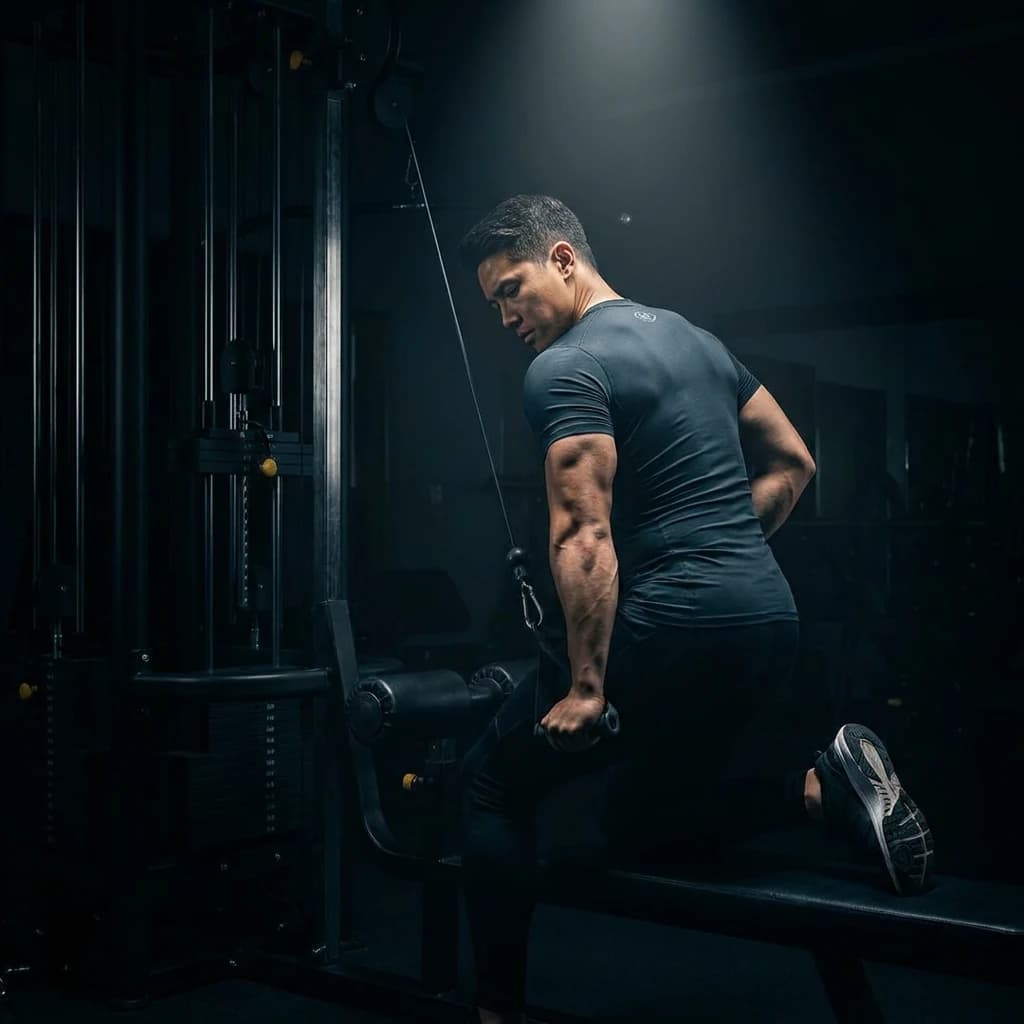 Single-Arm Lat Pulldown exercise demonstration