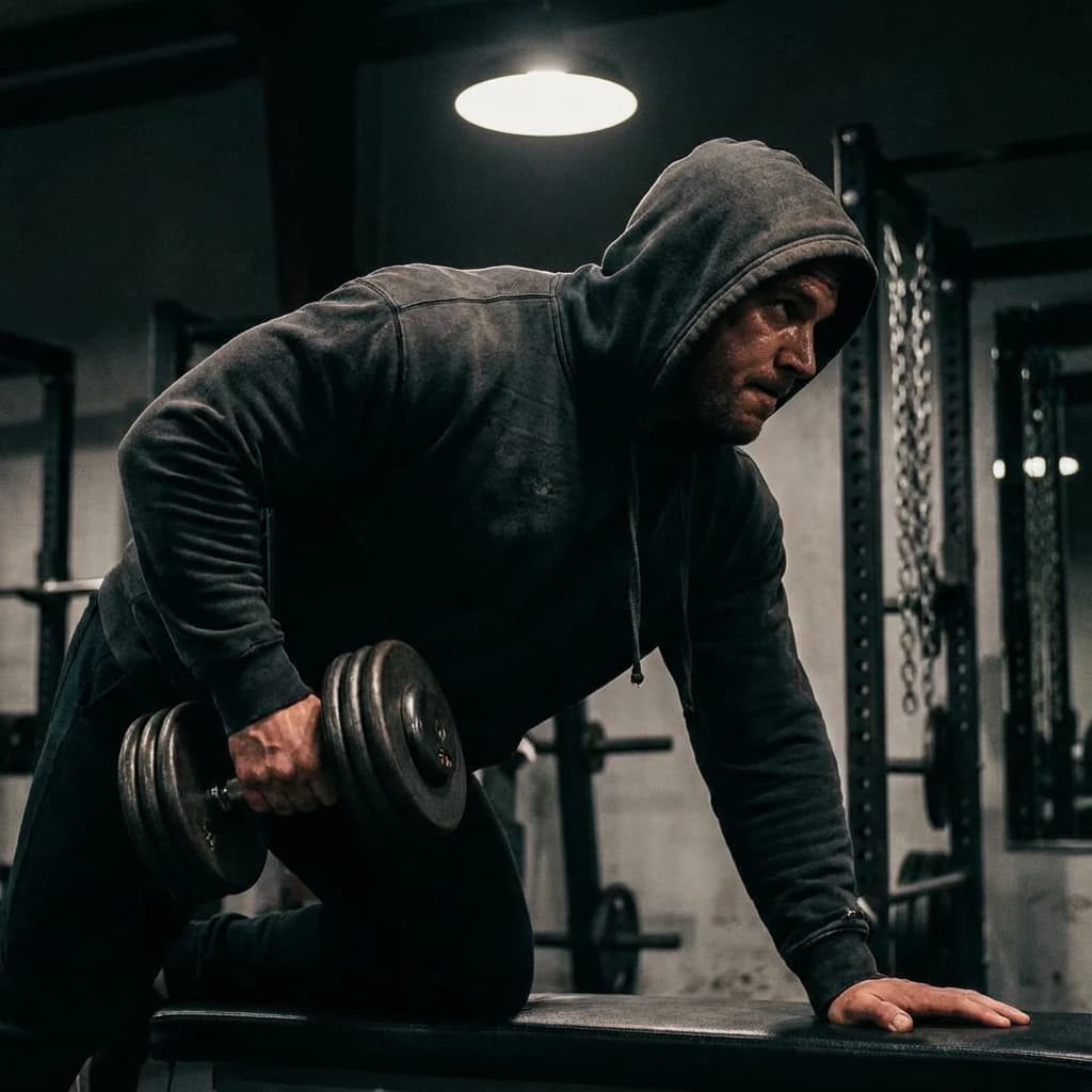 Single-Arm Dumbbell Row exercise demonstration