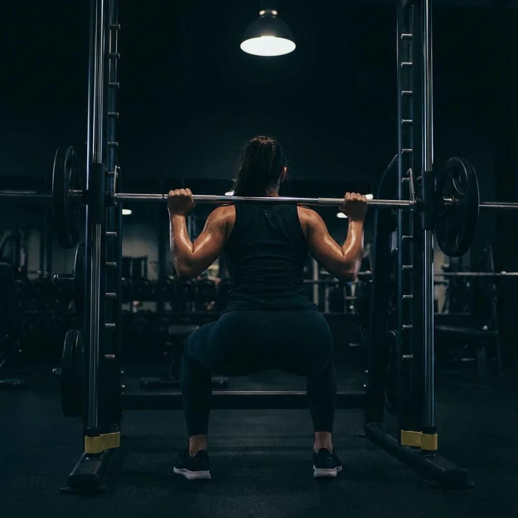 Smith Machine Squat exercise demonstration