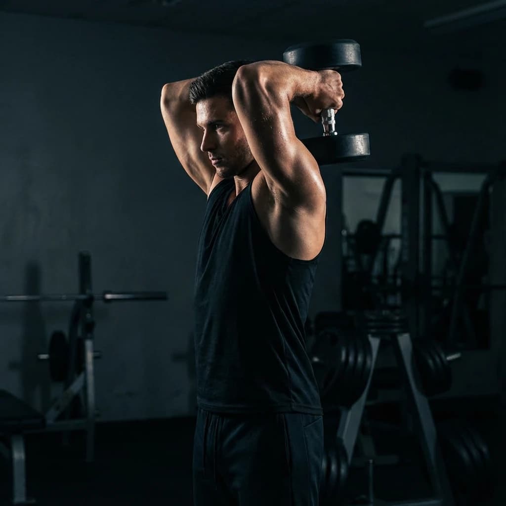 Overhead Tricep Extension (Standing) exercise demonstration